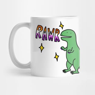 Rawr lesbian dinosaur Mug